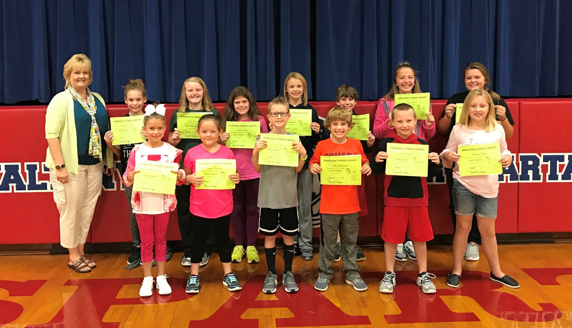 August 2017 Principal's Pride